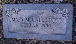 Mary <I>McCall</I> Speed 