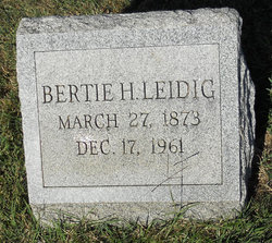 Bertie H Leidig 