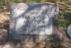 Hilda Wynona “Nona” <I>Rhodes</I> Anderson 