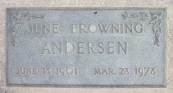 Beatrice June <I>Browning</I> Andersen 