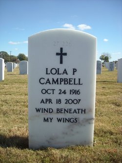 Lola Mae “Pat” <I>Patrick</I> Campbell 