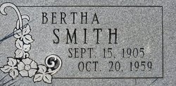 Bertha Clarinda <I>Smith</I> Smith 