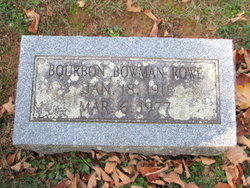 Bourbon Bowman Rowe 