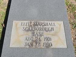 Effie <I>Marshall</I> Scarborough 