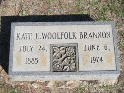 Kate E <I>Woolfolk</I> Brannon 