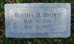 Bertha H Brown 