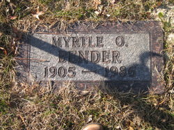 Myrtle Olivia <I>Hostager</I> Bender 