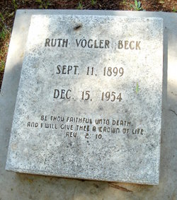Ruth Antoinette <I>Vogler</I> Beck 