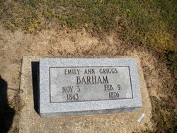 Emily Ann <I>Dwiggins</I> Barham 