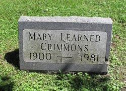 Mary <I>Learned</I> Crimmons 
