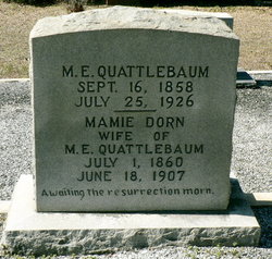 Mary Jane “Mamie” <I>Dorn</I> Quattlebaum 