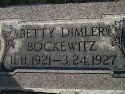 Betty <I>Dimler</I> Bockewitz 