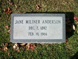 Jane <I>Miliner</I> Anderson 