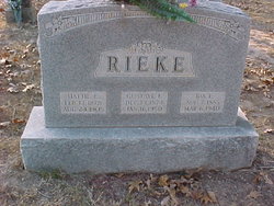 Ida Elisabeth <I>Greinke</I> Rieke 