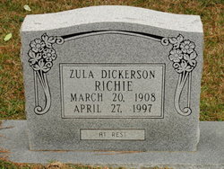 Zula <I>Dickerson</I> Richie 