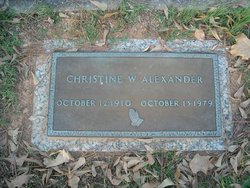 Christine <I>Wilson</I> Alexander 