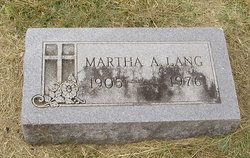 Martha A <I>Staudt</I> Lang 