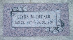 Clyde M Decker 