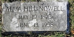 Alma <I>Hill</I> Nowell 