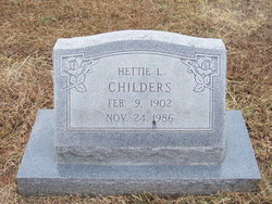 Hettie Lee <I>Nelms</I> Childers 