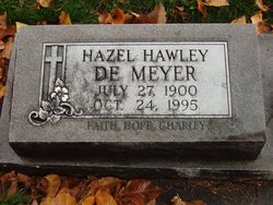 Hazel Anna <I>Hawley</I> DeMeyer 