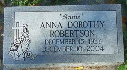 Anna Dorothy “Annie” <I>Stevens</I> Robertson 