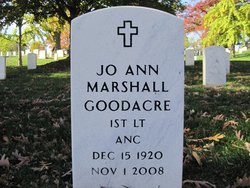 Lieut Jo Ann <I>Marshall</I> Goodacre 