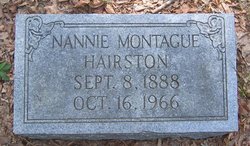 Nanette Montague “Nannie” Hairston 