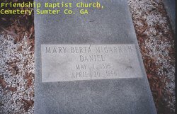 Mary Berta <I>McGarrah</I> Daniel 
