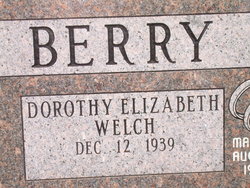 Dorothy Elizabeth <I>Welch</I> Berry 