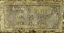 Bessie M. Haynes 