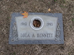Lola A <I>Palmer</I> Bennett 