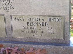 Mary <I>Hinton</I> Bernard 