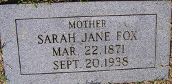Sarah Jane <I>Shrader</I> Fox 