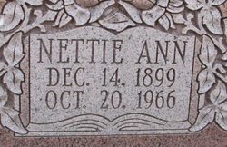 Adele Ann “Nettie” <I>Lavear</I> Bobbitt 