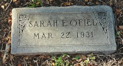 Sarah Elizabeth <I>Snyder</I> O'Fiel 