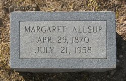 Margaret Isabell “Maggie” <I>Vest</I> Allsup 