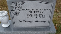 Francys Elizabeth <I>Elliott</I> Guttery 