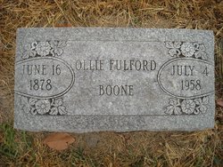 Ollie <I>Fulford</I> Boone 