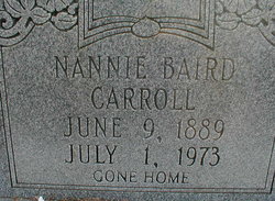 Nannie <I>Baird</I> Carroll 