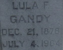Lula F <I>Gandy</I> Gandy 
