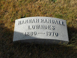 Hannah Parker <I>Randall</I> Lowndes 