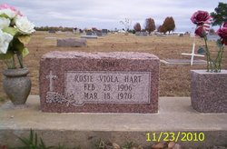 Rosie Viola “Johnie” <I>Acker</I> Hart 