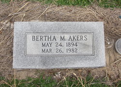 Bertha Mammie <I>Hill</I> Akers 