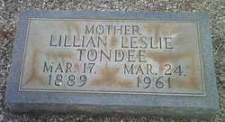 Lillian Leslie <I>Lumpkin</I> Tondee 