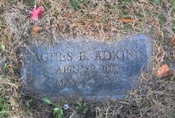 Agnes Edith <I>Glenn</I> Adkins 