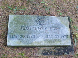 Jeanette E <I>Moran</I> Barr 