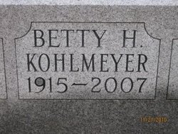 Betty Jane <I>Hartong</I> Kohlmeyer 
