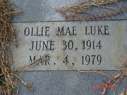 Ollie Mae <I>Foxworth</I> Luke 
