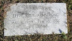 Effie L <I>Still</I> Armstrong 